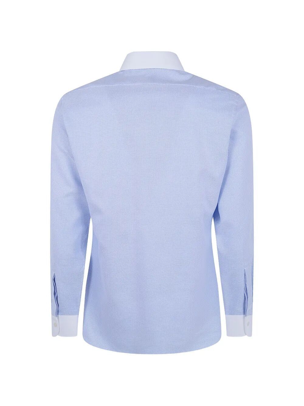 Tom Ford TRIDIMENSIONAL STRUCTURE NEW FORMAL CONTRAST COLLA AND CUFF CONCEALED PLACKET SHIRT Size US M / EU 48-50 / 2 - 5 Thumbnail