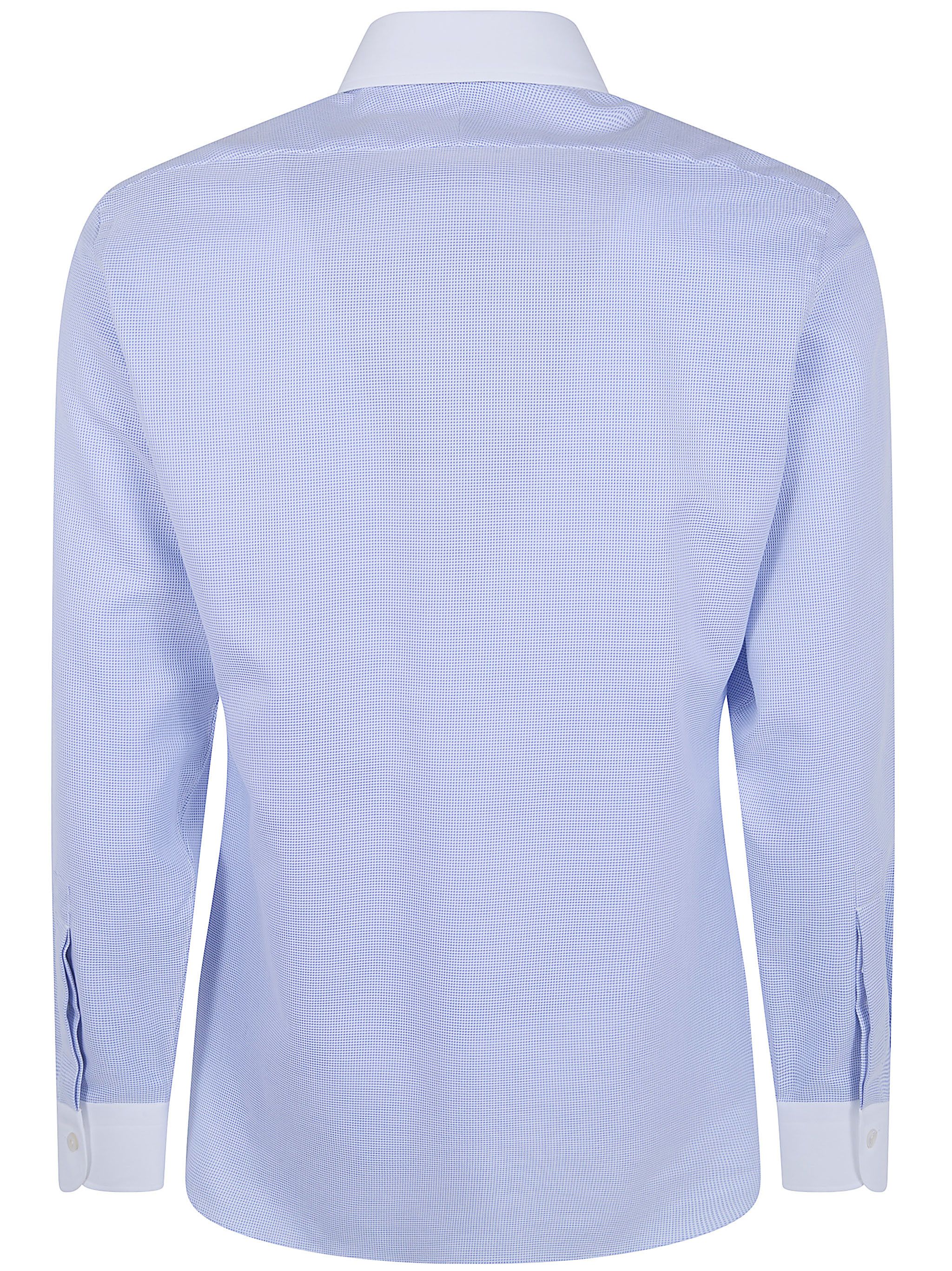 Tom Ford TRIDIMENSIONAL STRUCTURE NEW FORMAL CONTRAST COLLA AND CUFF CONCEALED PLACKET SHIRT Size US M / EU 48-50 / 2 - 2 Thumbnail