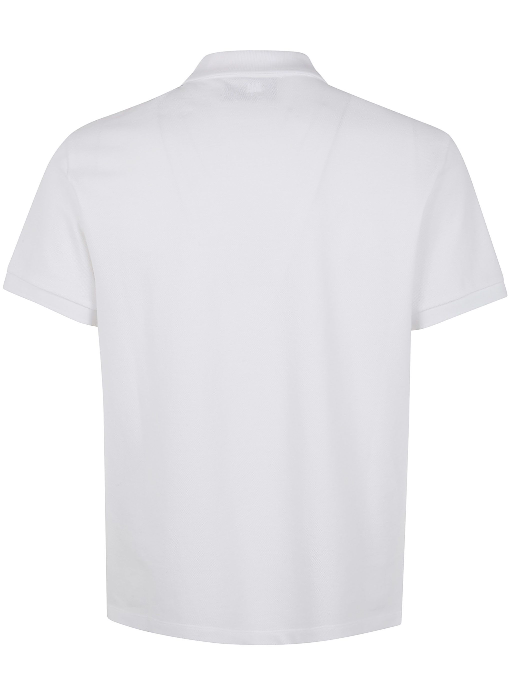AMI CONTRASTED "AMI DE COEUR" POLO SHIRT Size US S / EU 44-46 / 1 - 7 Thumbnail
