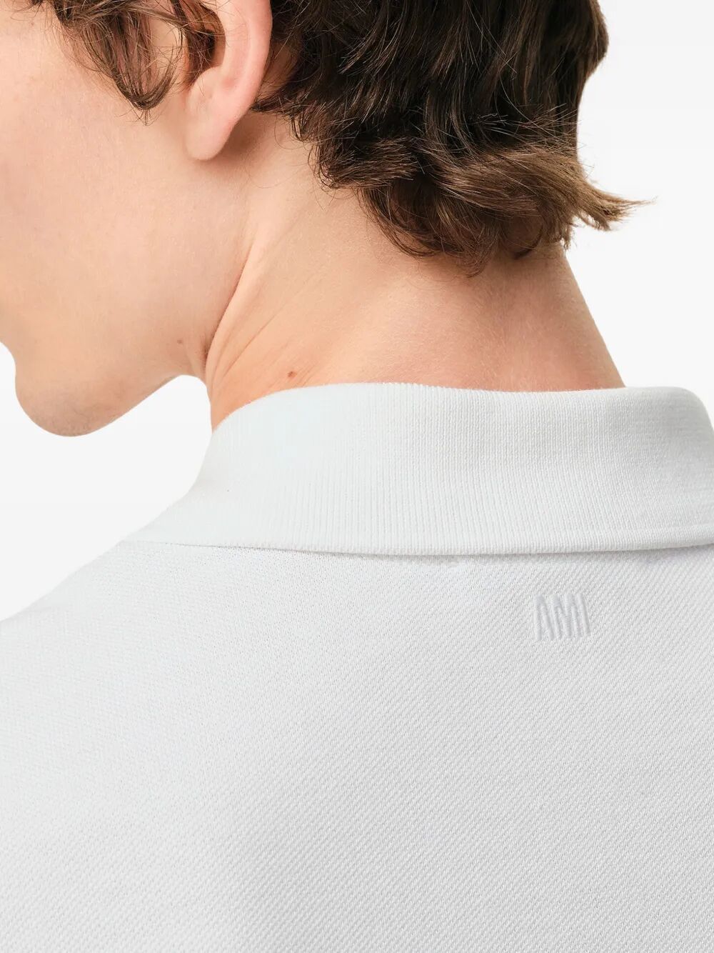 AMI CONTRASTED "AMI DE COEUR" POLO SHIRT Size US S / EU 44-46 / 1 - 2 Thumbnail