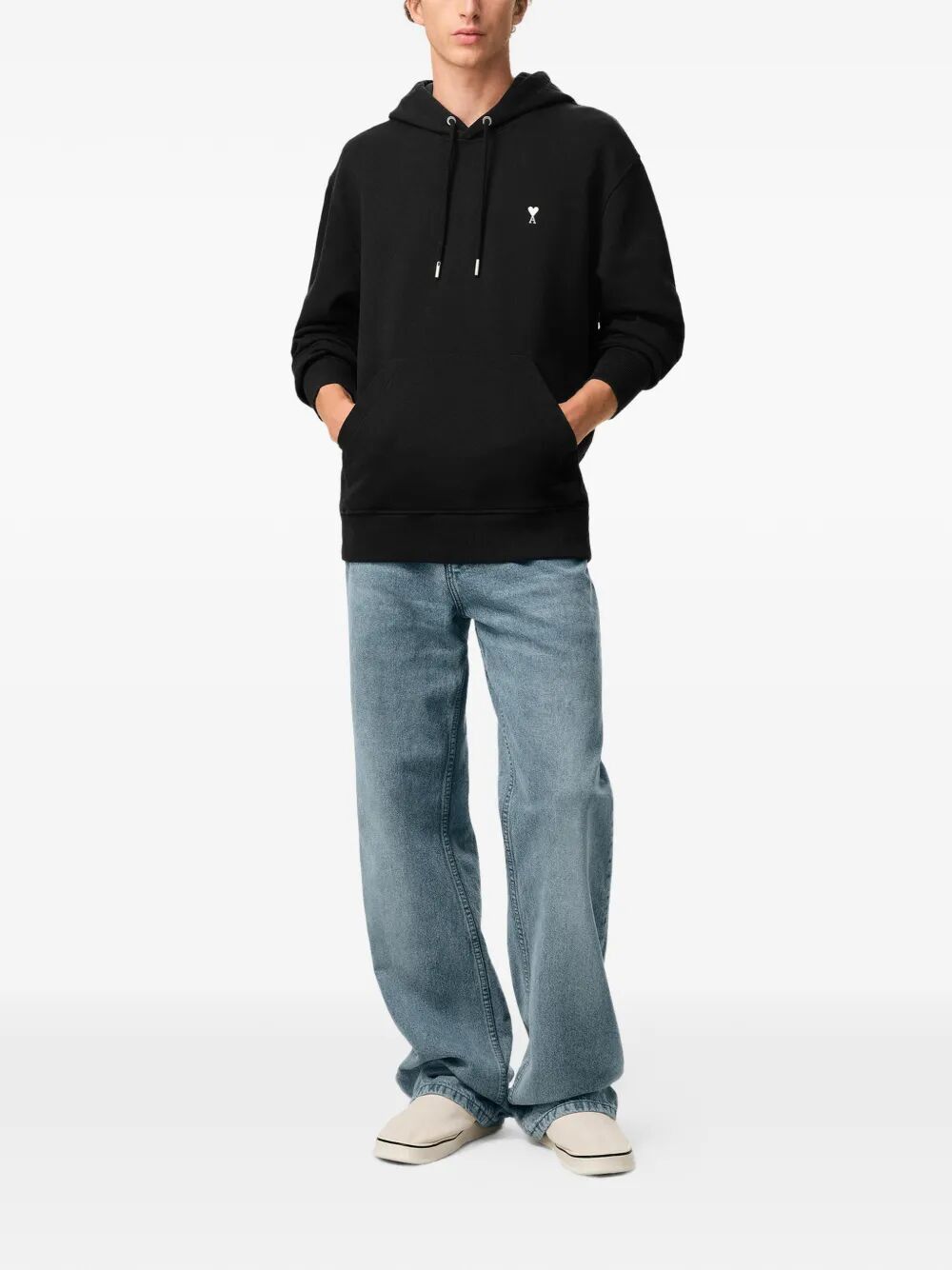 AMI CONTRASTED "AMI DE COEUR" HOODIE Size US S / EU 44-46 / 1 - 3 Thumbnail