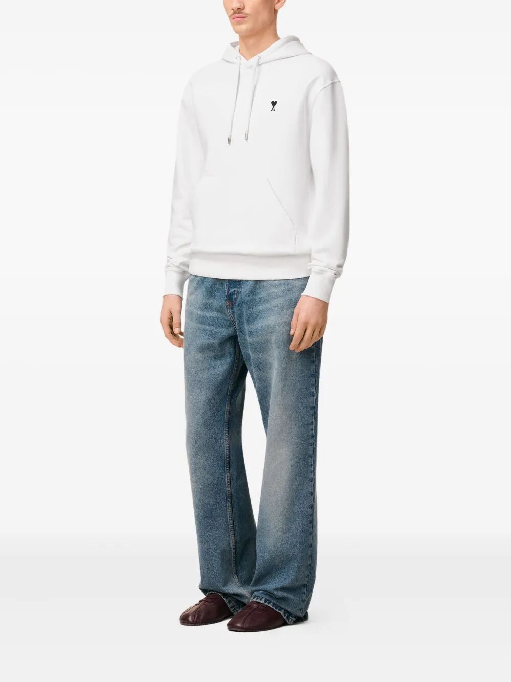 AMI CONTRASTED "AMI DE COEUR" HOODIE Size US S / EU 44-46 / 1 - 4 Thumbnail