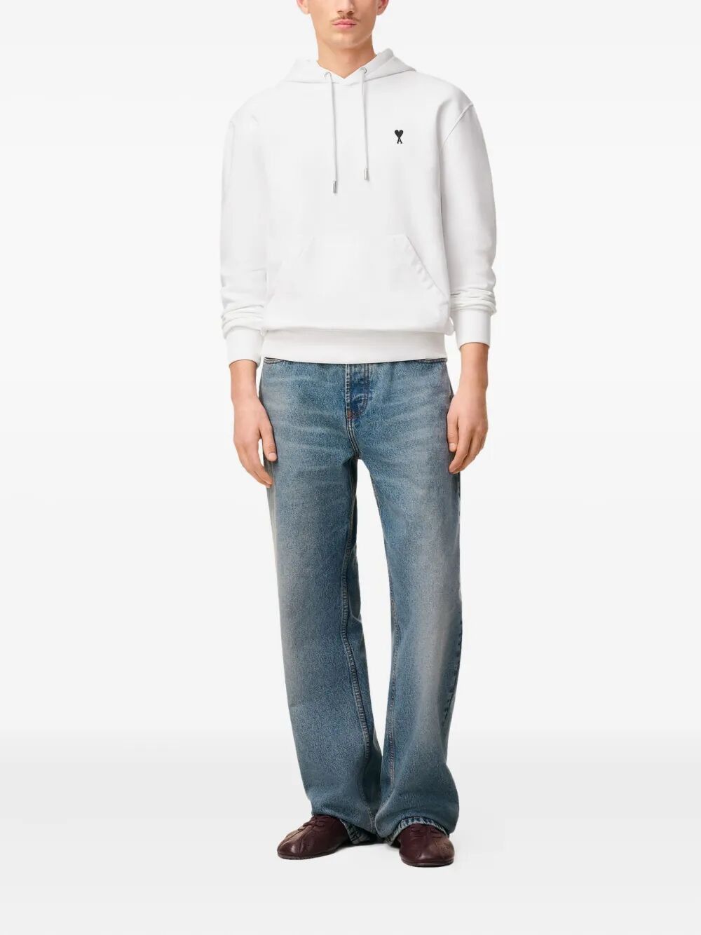 AMI CONTRASTED "AMI DE COEUR" HOODIE Size US S / EU 44-46 / 1 - 3 Thumbnail