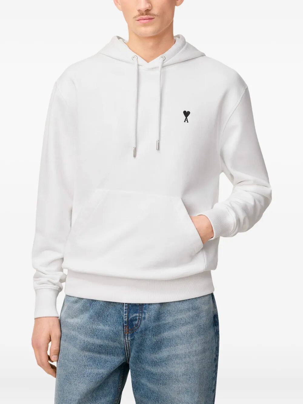 AMI CONTRASTED "AMI DE COEUR" HOODIE Size US S / EU 44-46 / 1 - 6 Thumbnail