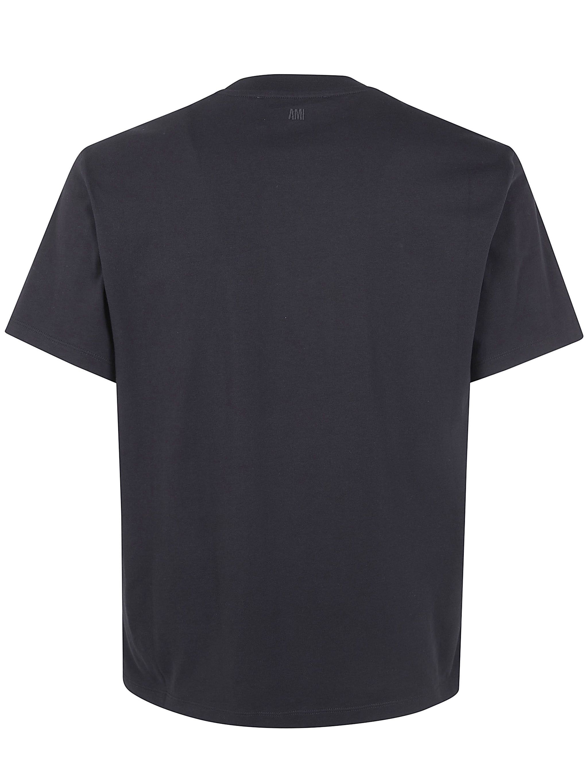 AMI CONTRASTED "AMI DE COEUR" TSHIRT Size US S / EU 44-46 / 1 - 7 Thumbnail