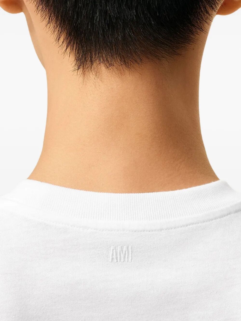 AMI CONTRASTED "AMI DE COEUR" TSHIRT Size US S / EU 44-46 / 1 - 3 Thumbnail