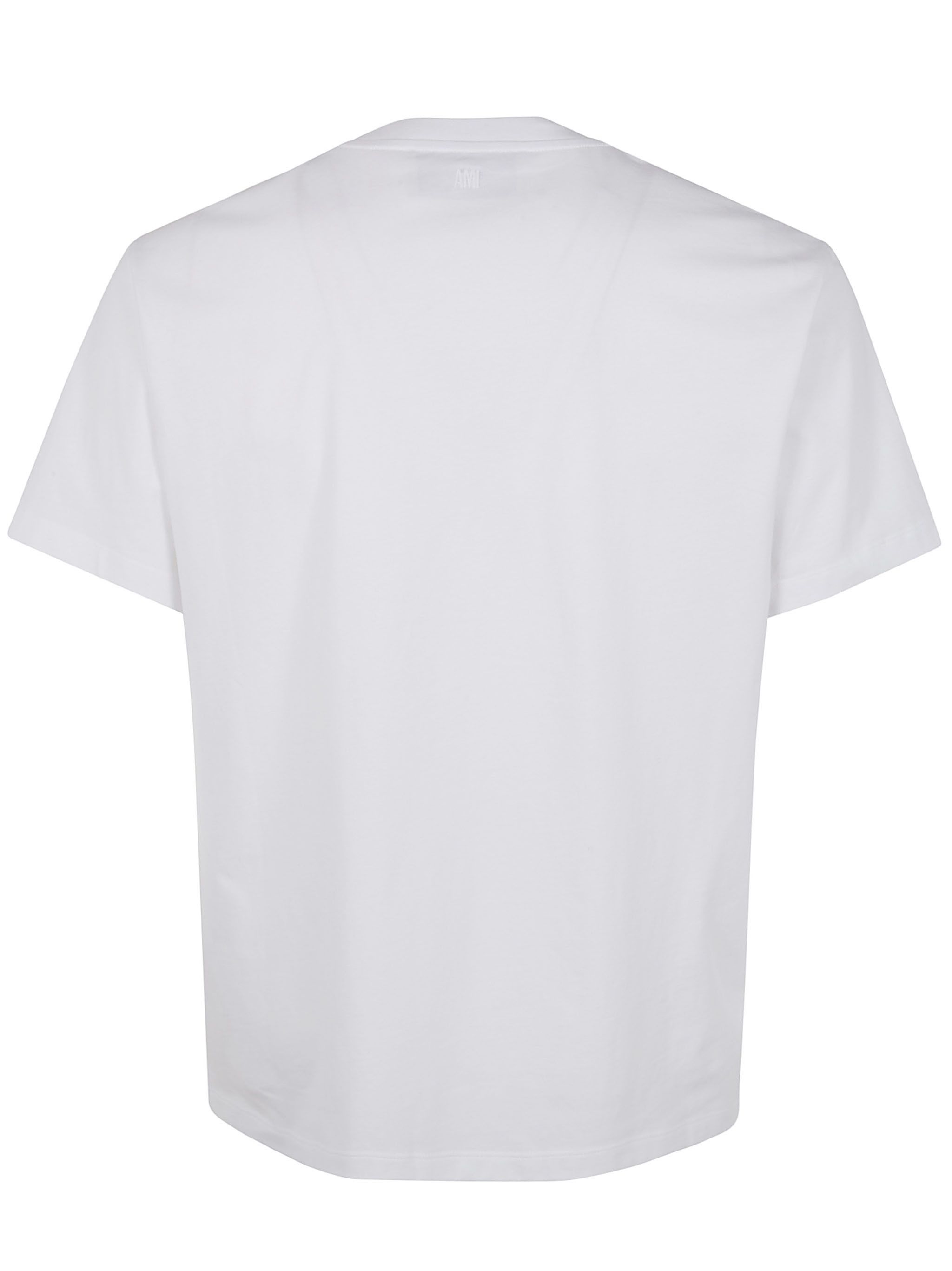 AMI CONTRASTED "AMI DE COEUR" TSHIRT Size US S / EU 44-46 / 1 - 7 Thumbnail