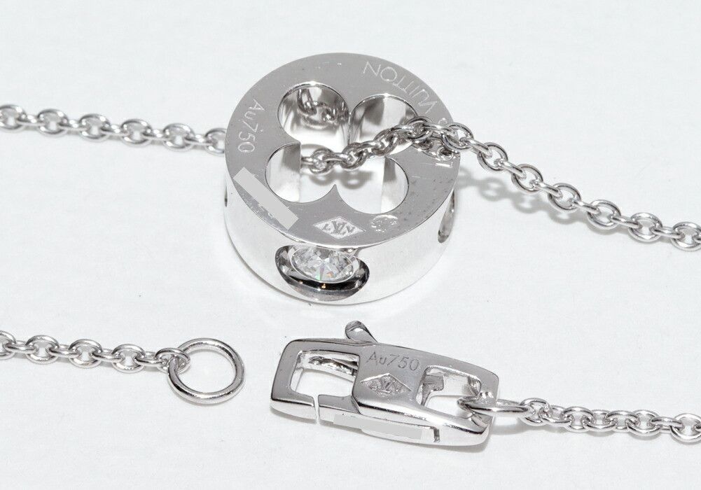 Louis Vuitton Louis Vuitton Louis Vuitton Empreinte Au750 Diamond Necklace Precious Metal Necklace Q93231 DUTY FREE for USA Size ONE SIZE - 4 Thumbnail