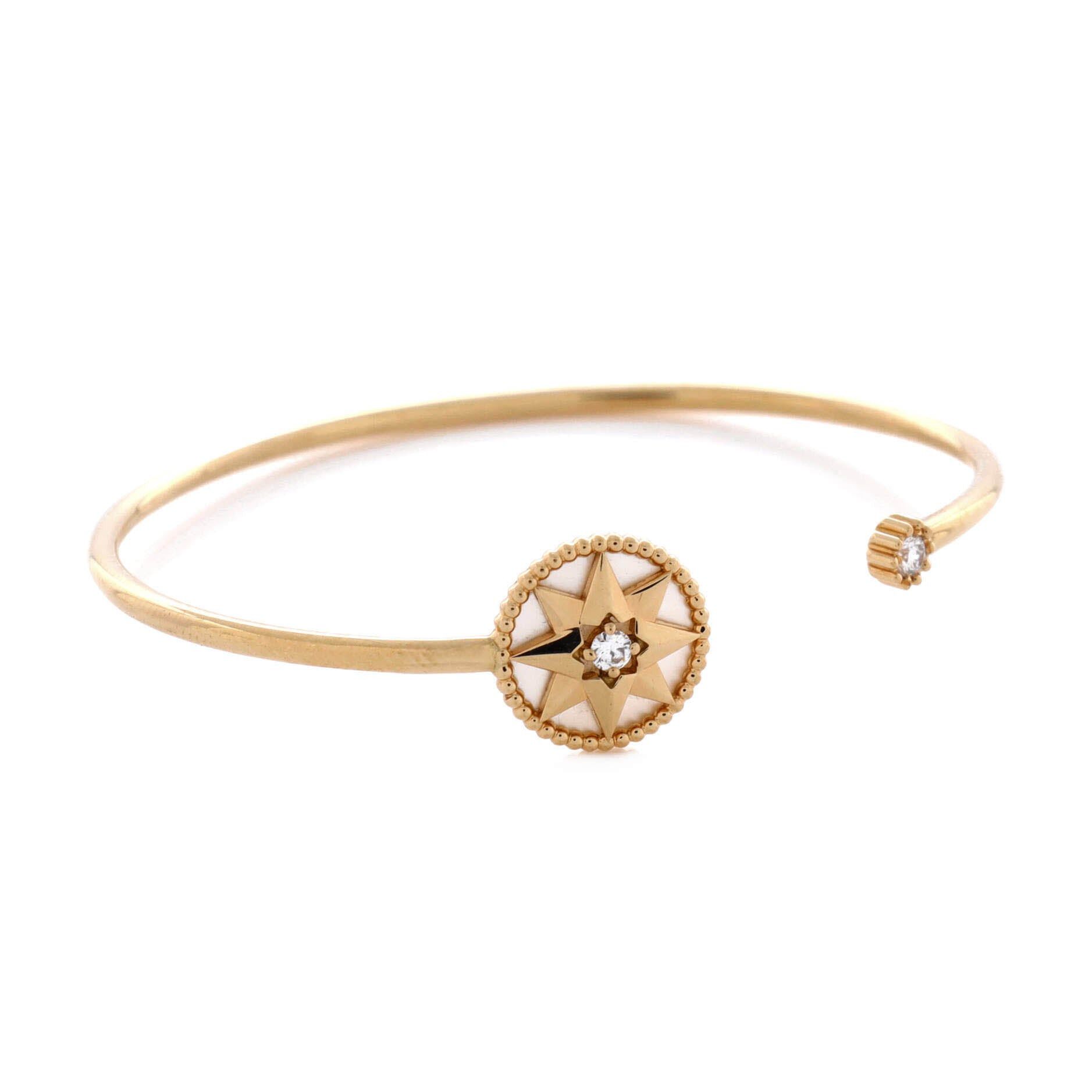 Dior Rose des Vents Cuff Bracelet Size ONE SIZE - 3 Thumbnail