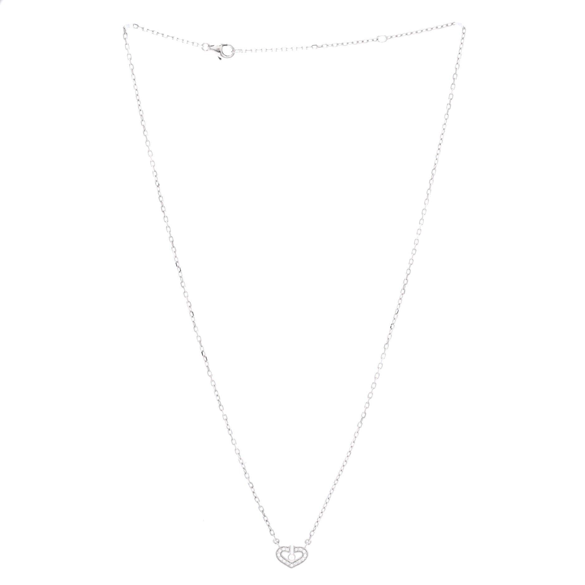 Cartier C Heart de Pendant Necklace Size ONE SIZE - 2 Thumbnail