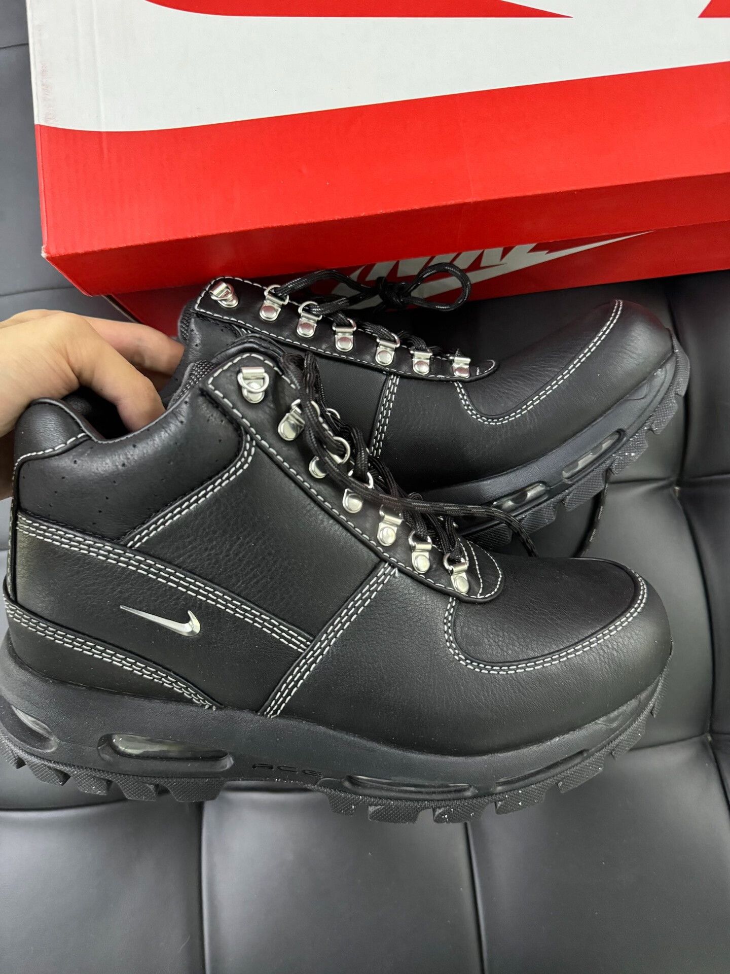 Nike ACG Nike ACG Air Max Goadome Black Boots Size US 8 / EU 41 - 3 Thumbnail