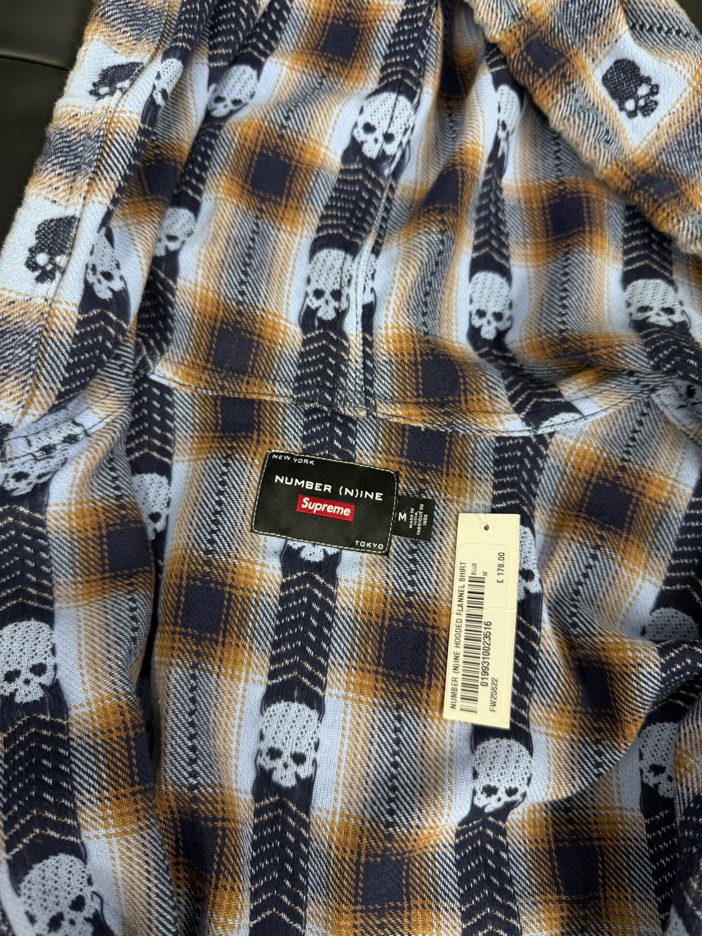 Supreme Supreme Number Nine Skull Flannel Shirt Size US M / EU 48-50 / 2 - 3 Thumbnail