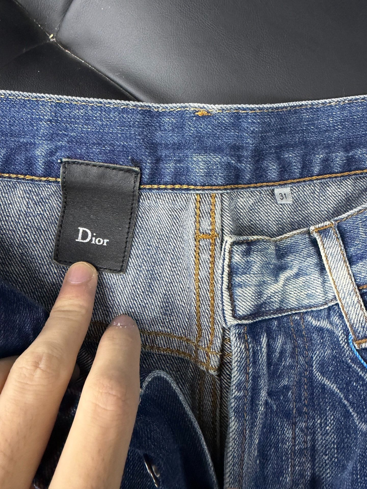 Dior Dior Splash Wash Denim Trousers Size US 31 - 4 Thumbnail