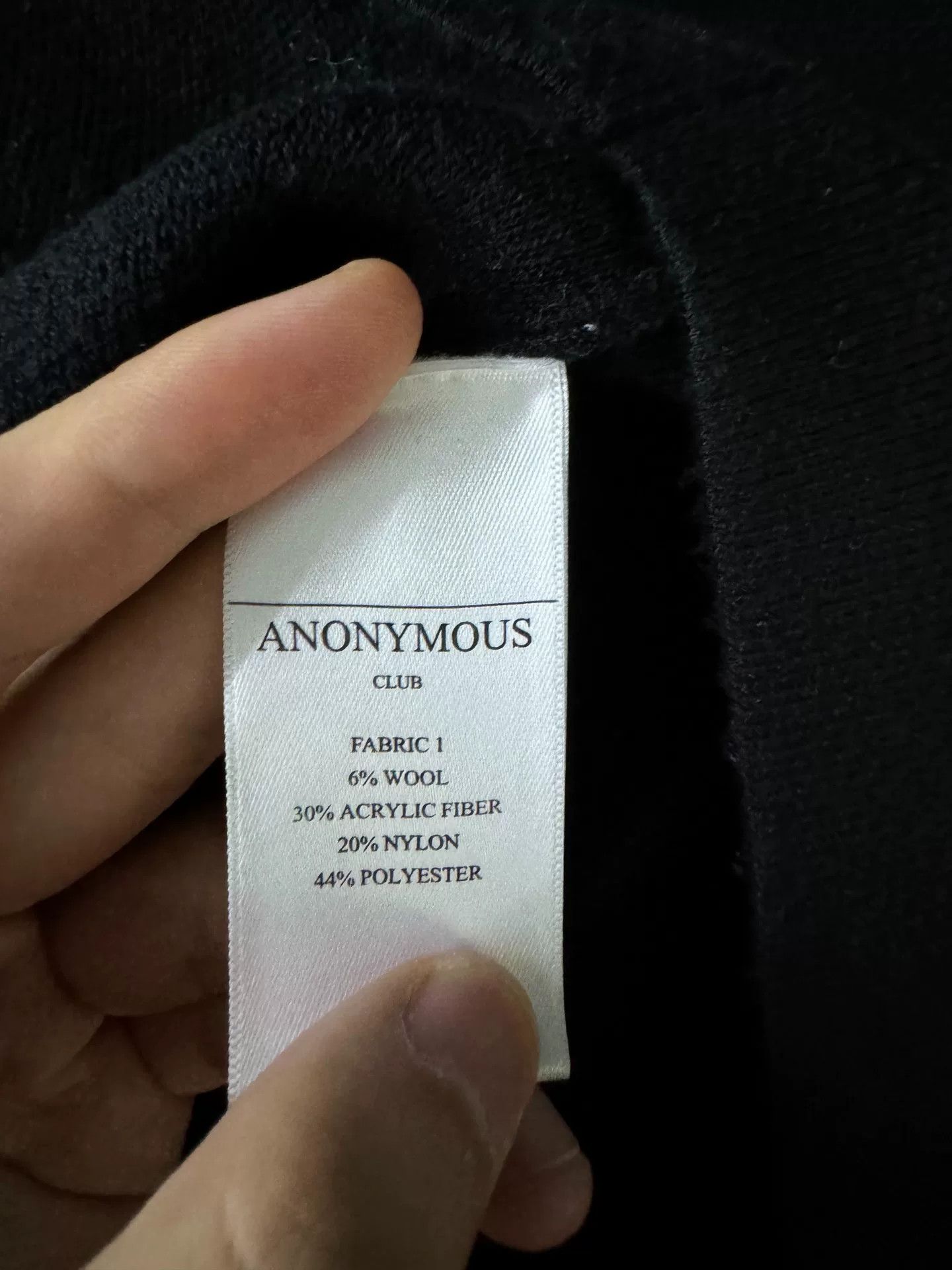 Anonymous Club Anonymous Club Hoodie with Embroidered Polo Collar Size US M / EU 48-50 / 2 - 4 Thumbnail
