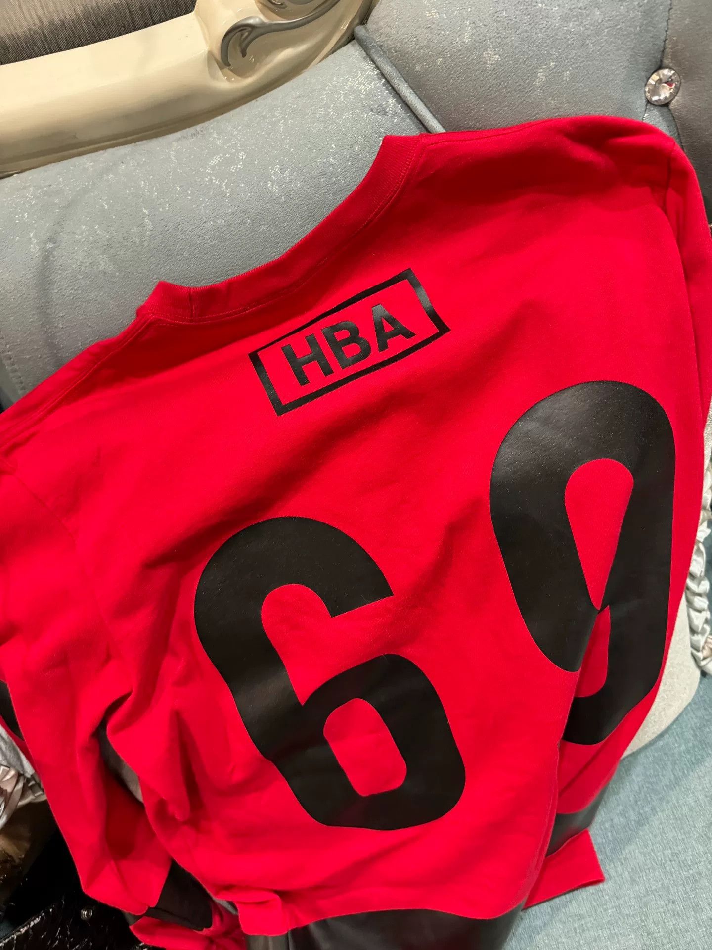 Hood By Air HBA Red Hoodie with Large Graphic Size US M / EU 48-50 / 2 - 4 Thumbnail