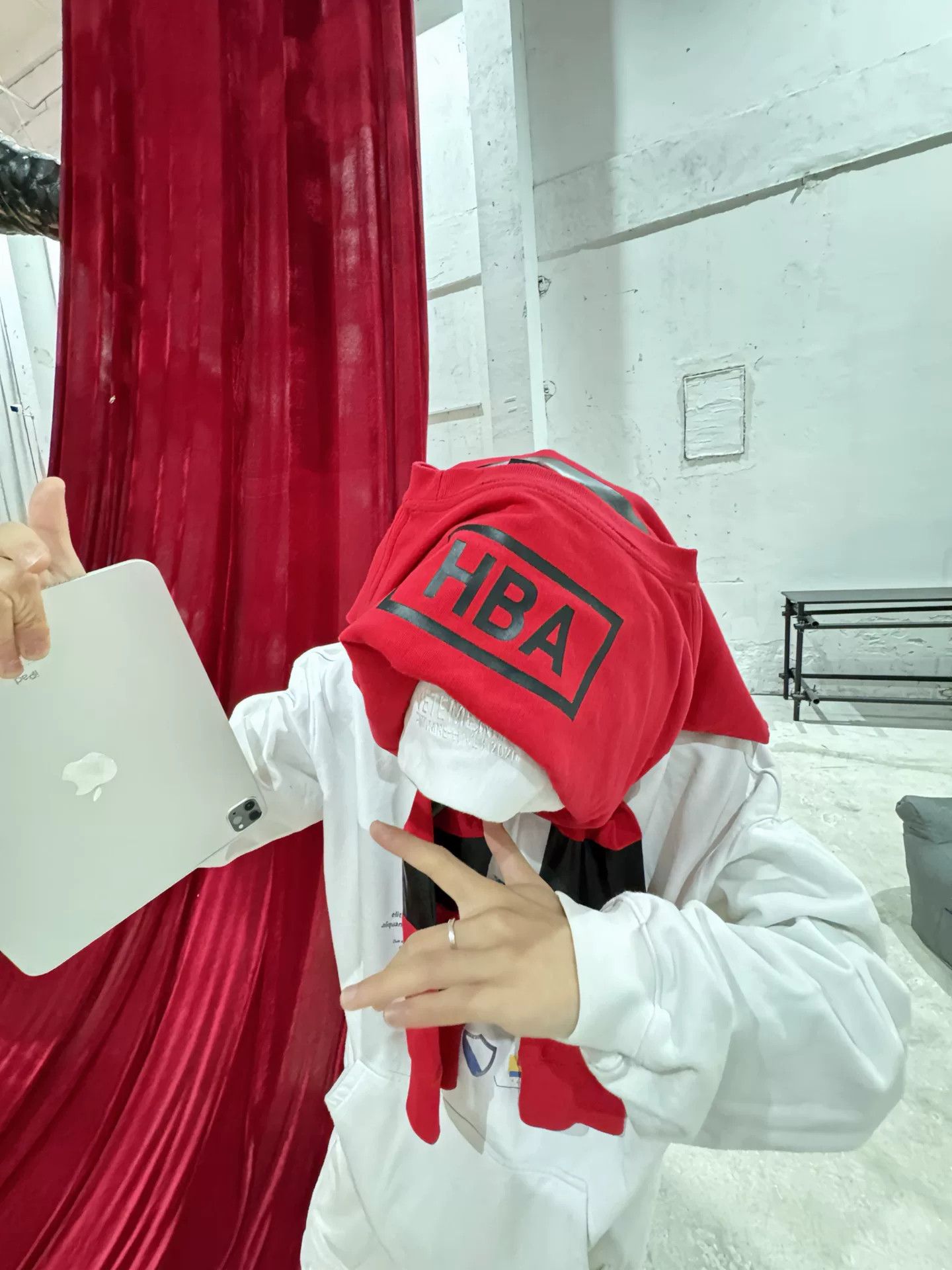 Hood By Air HBA Red Hoodie with Large Graphic Size US M / EU 48-50 / 2 - 7 Thumbnail