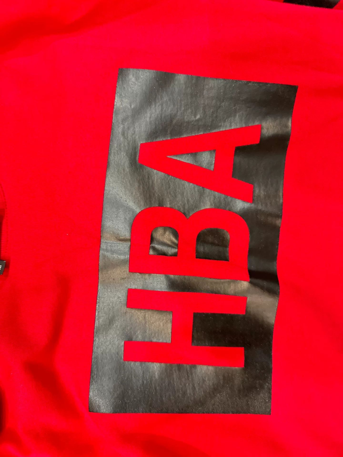 Hood By Air HBA Red Hoodie with Large Graphic Size US M / EU 48-50 / 2 - 2 Thumbnail