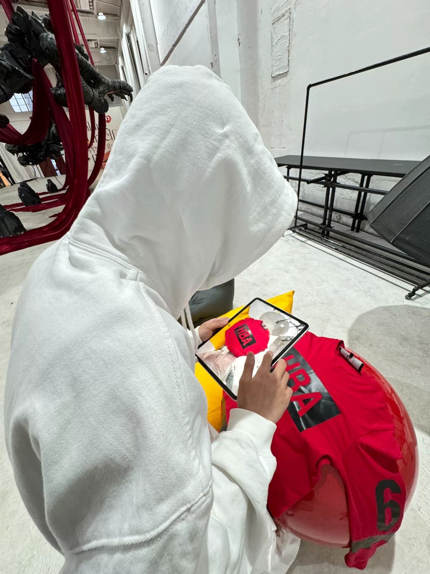 Hood By Air HBA Red Hoodie with Large Graphic Size US M / EU 48-50 / 2 - 6 Thumbnail