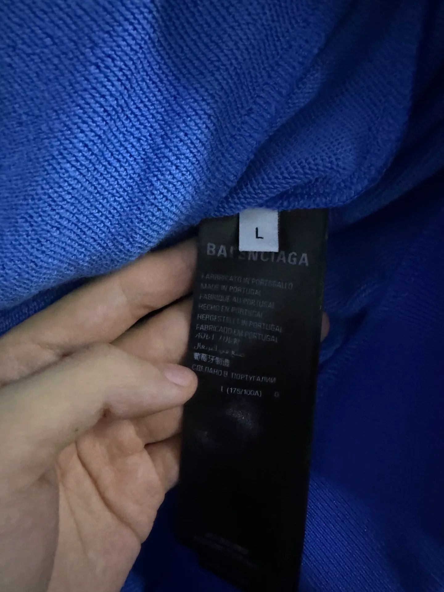 Balenciaga Balenciaga Black Logo Sweatshirt with Shoulder Pads Size US L / EU 52-54 / 3 - 4 Thumbnail