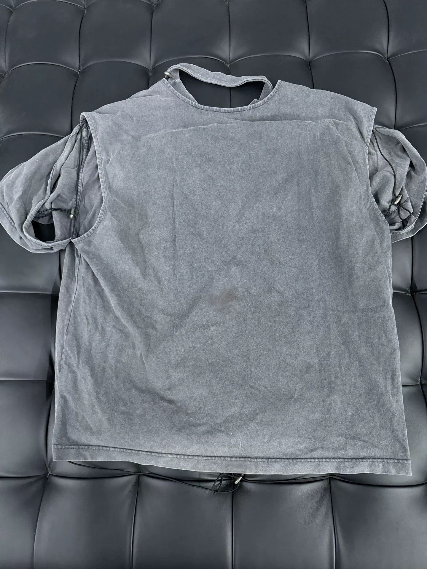 Y/Project Unisex Gray Cotton T-Shirt Size US M / EU 48-50 / 2 - 2 Thumbnail