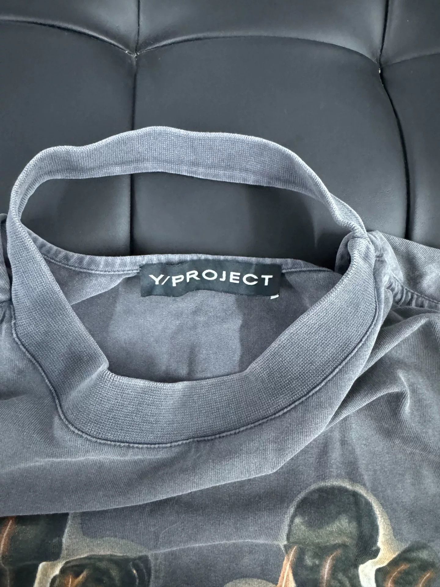Y/Project Unisex Gray Cotton T-Shirt Size US M / EU 48-50 / 2 - 3 Thumbnail