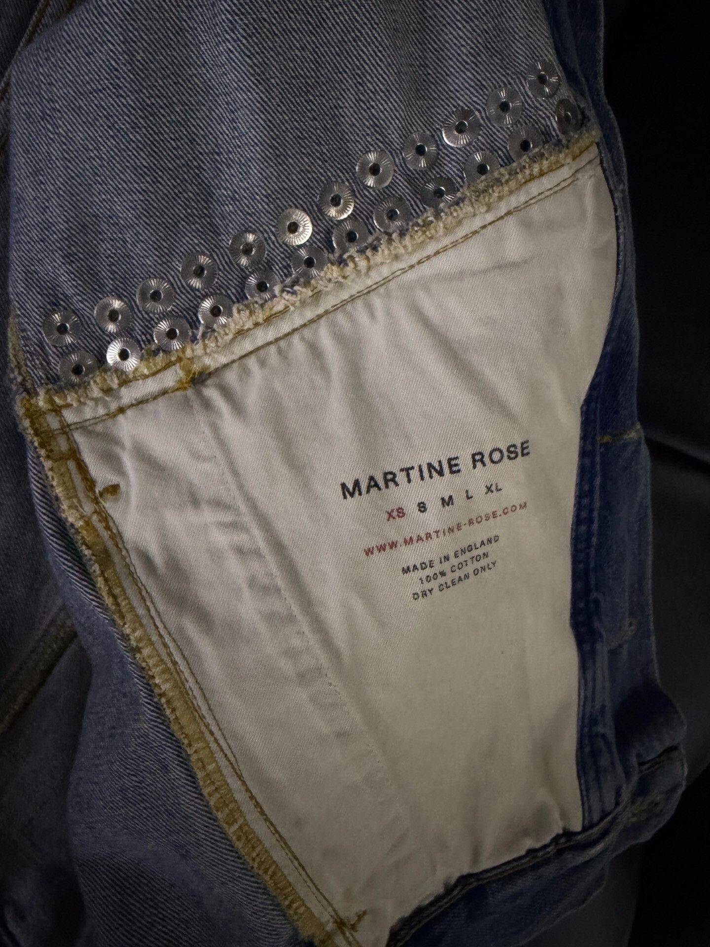 Martine Rose Martine Rose Studded Denim Jacket Size US XS / EU 42 / 0 - 5 Thumbnail