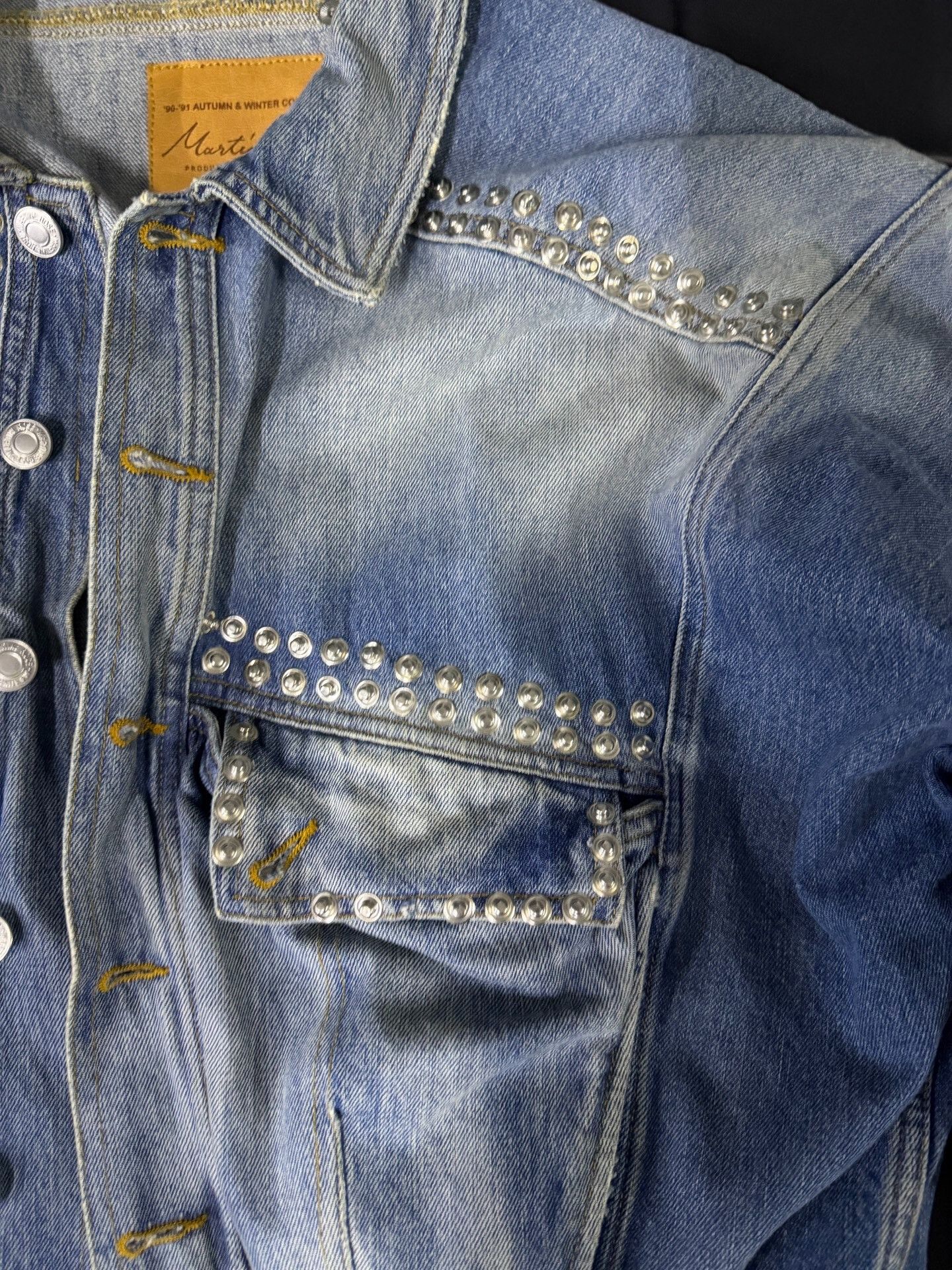 Martine Rose Martine Rose Studded Denim Jacket Size US XS / EU 42 / 0 - 4 Thumbnail