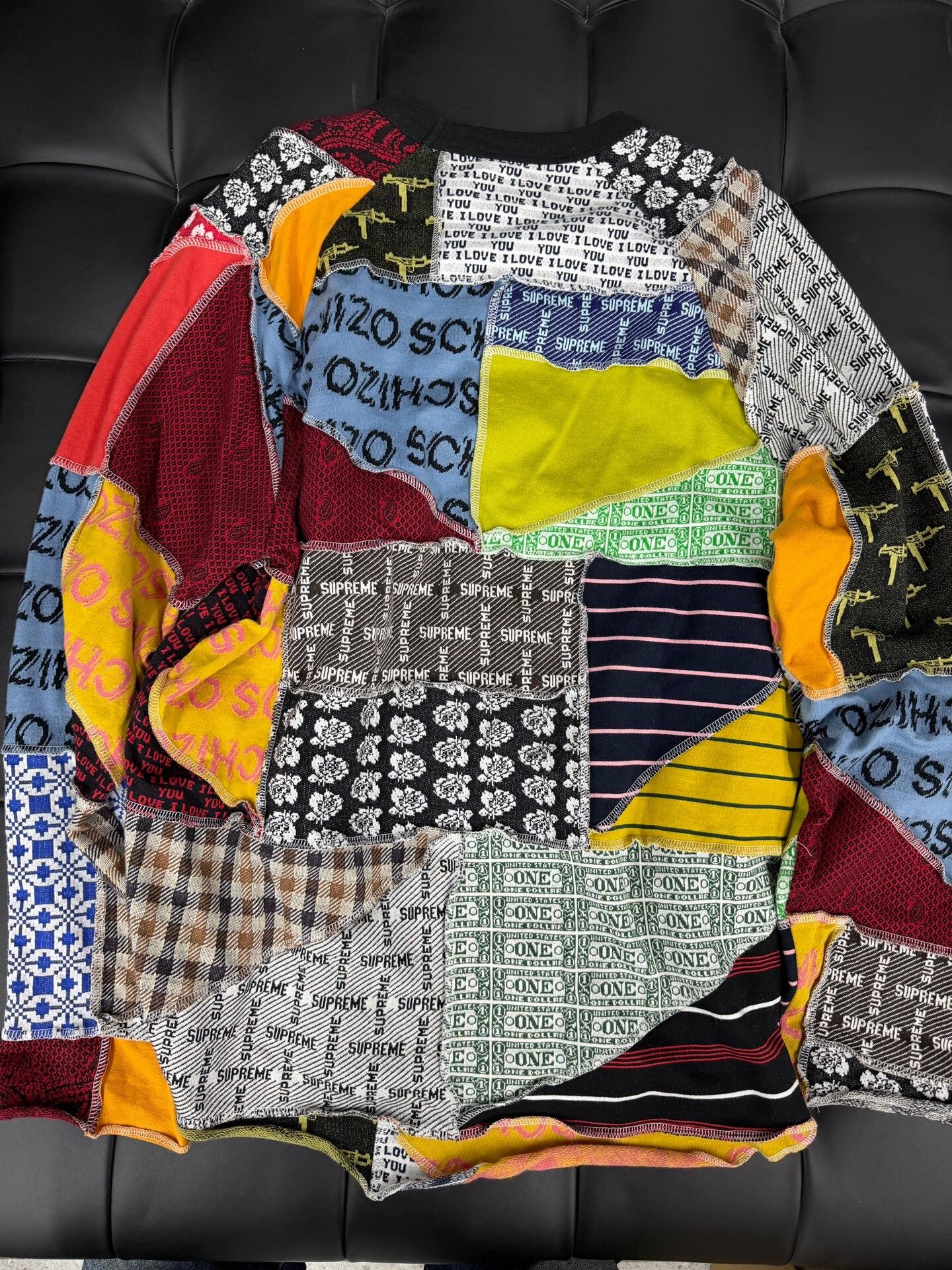 Supreme Supreme Patchwork Jacquard Long Sleeve Top Size US S / EU 44-46 / 1 - 2 Thumbnail