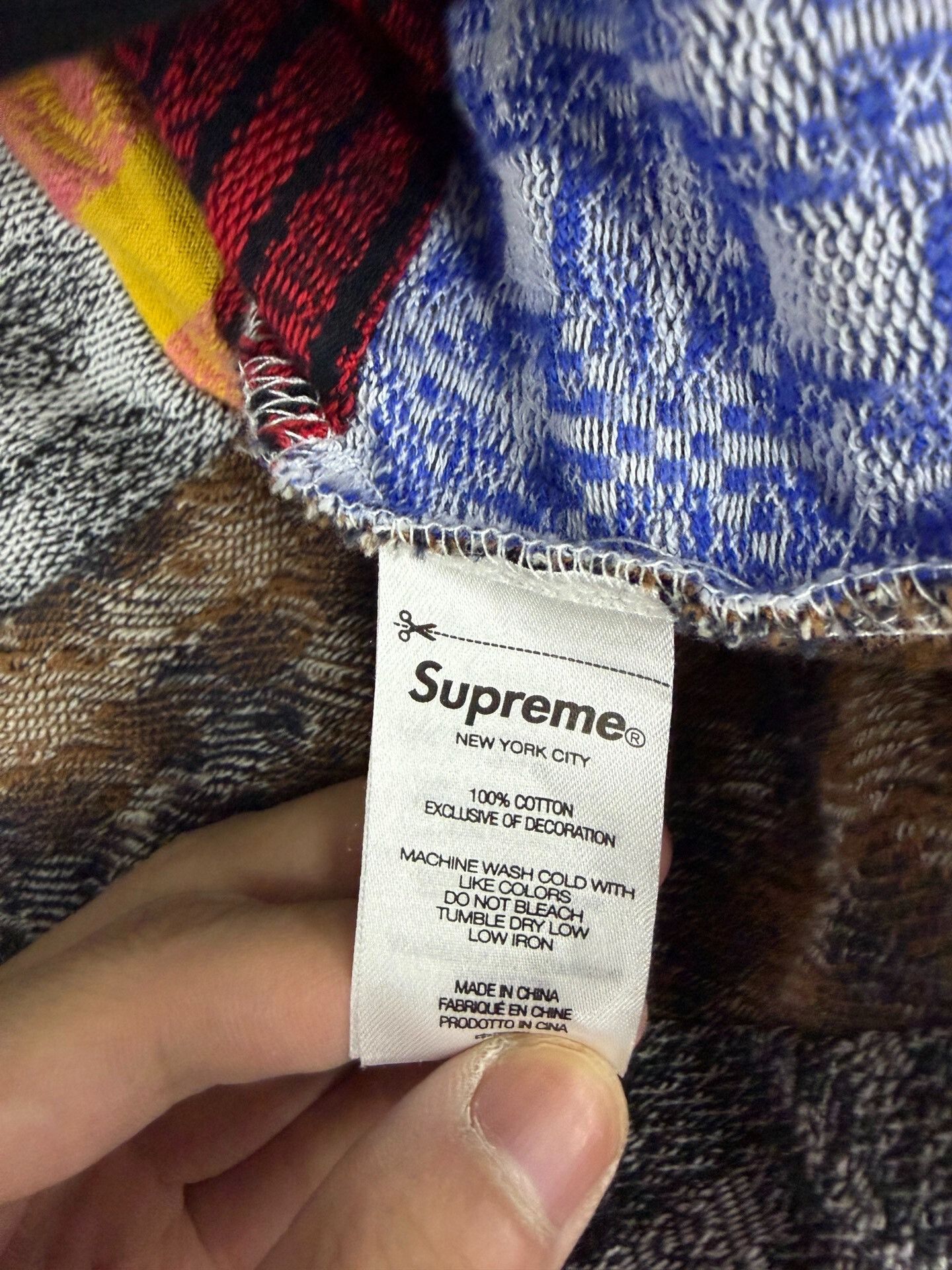Supreme Supreme Patchwork Jacquard Long Sleeve Top Size US S / EU 44-46 / 1 - 4 Thumbnail