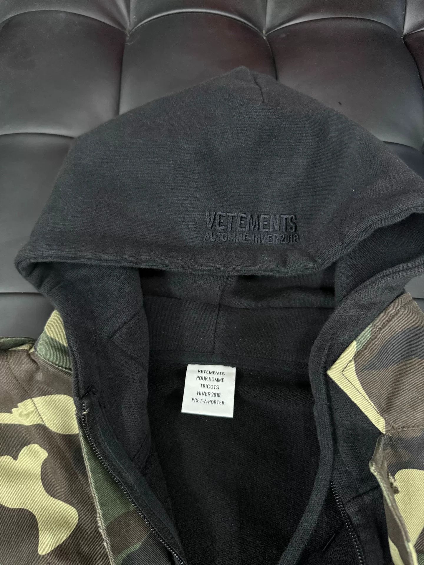 Vetements Vetements Camouflage Hoodie Jacket for Men Size US M / EU 48-50 / 2 - 4 Thumbnail