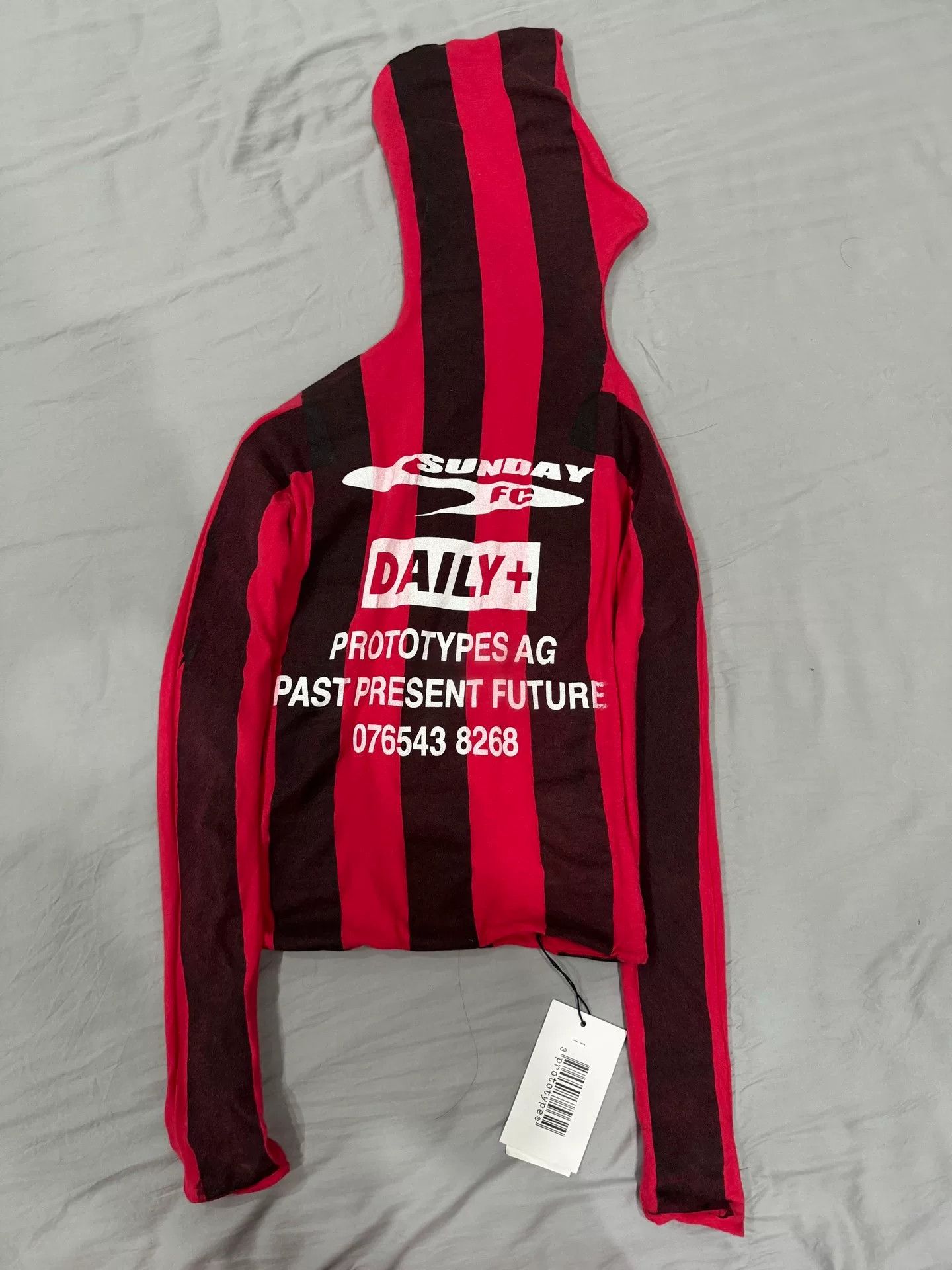 Vetements Red Slim Fit Bodysuit Prototype Size US S / EU 44-46 / 1 - 5 Thumbnail