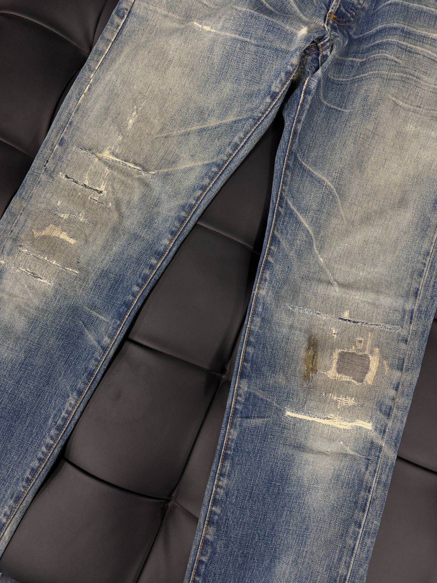 Dior Dior Cat Scratch Distressed Denim Jeans Size US 31 - 5 Thumbnail