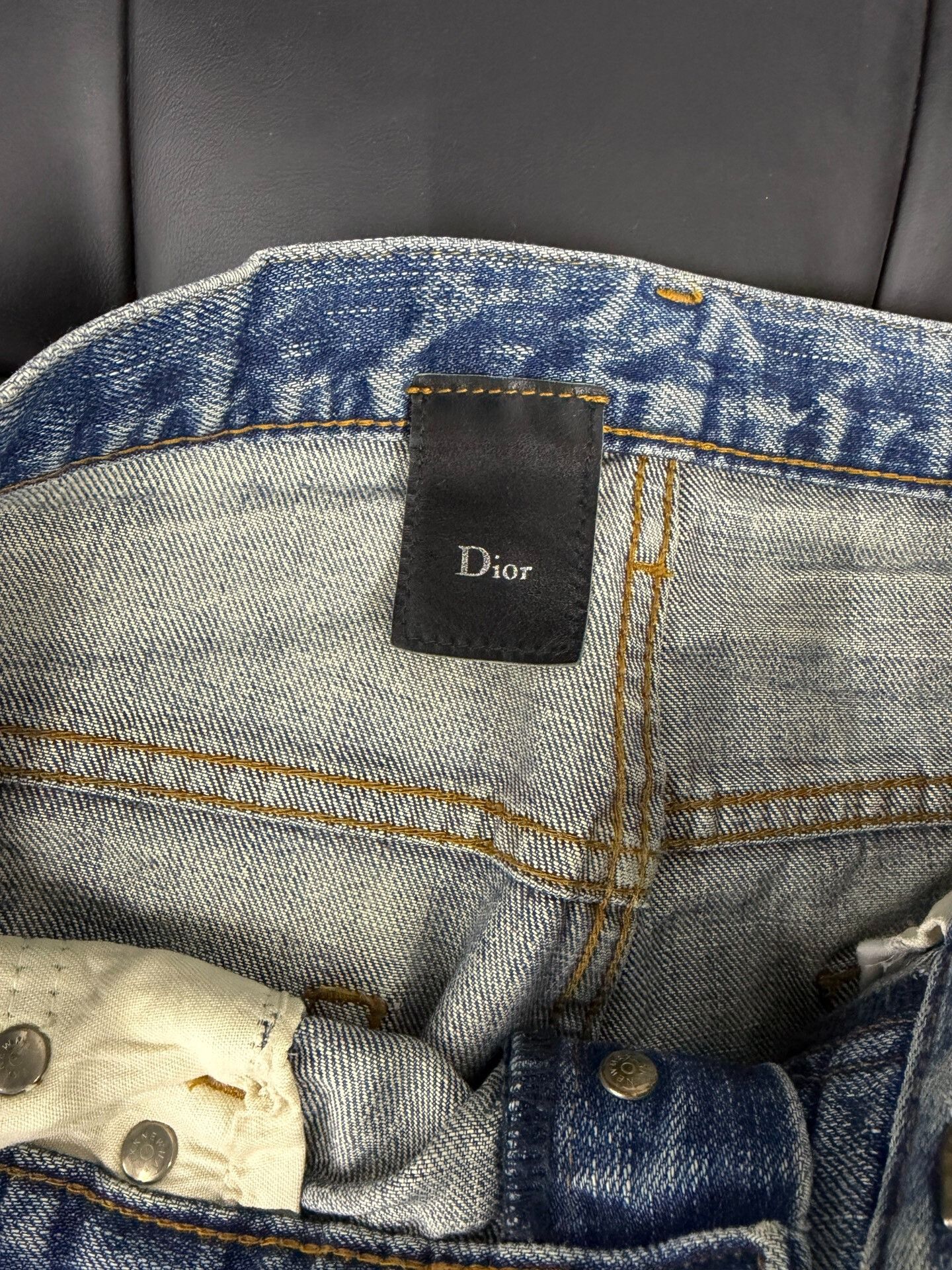 Dior Dior Cat Scratch Distressed Denim Jeans Size US 31 - 3 Thumbnail