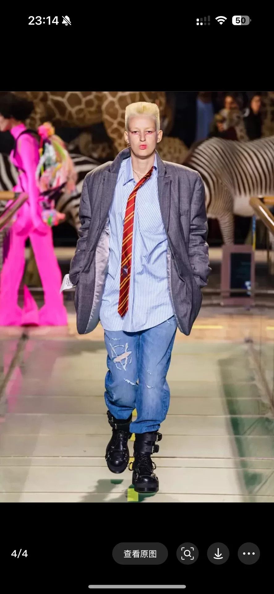 Vetements Vetements Striped Shirt with Tie Detail Size US XS / EU 42 / 0 - 8 Thumbnail