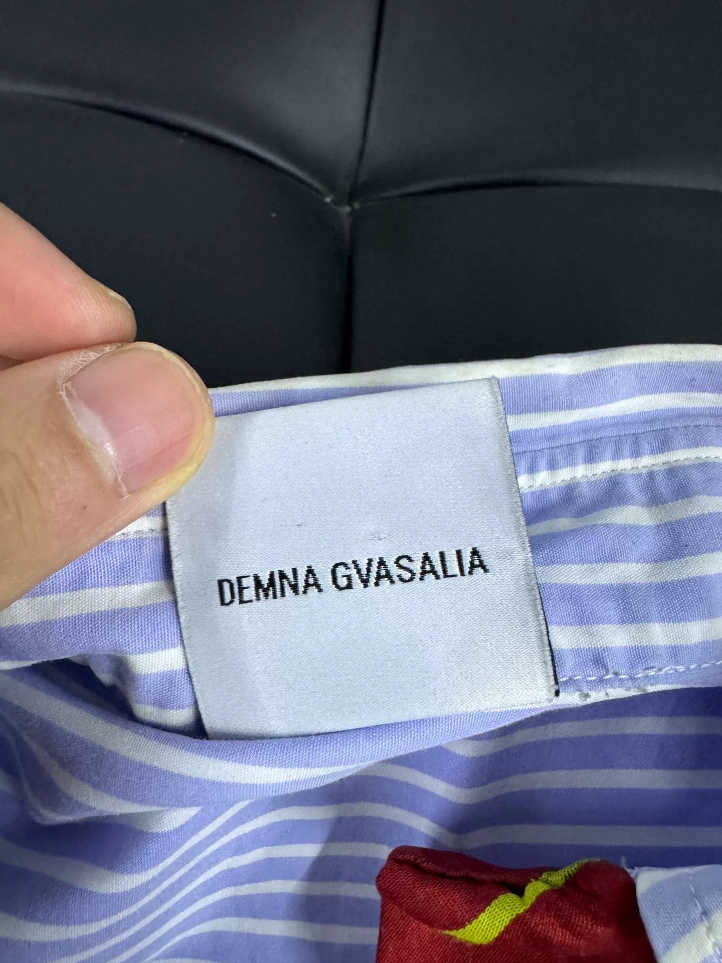 Vetements Vetements Striped Shirt with Tie Detail Size US XS / EU 42 / 0 - 6 Thumbnail