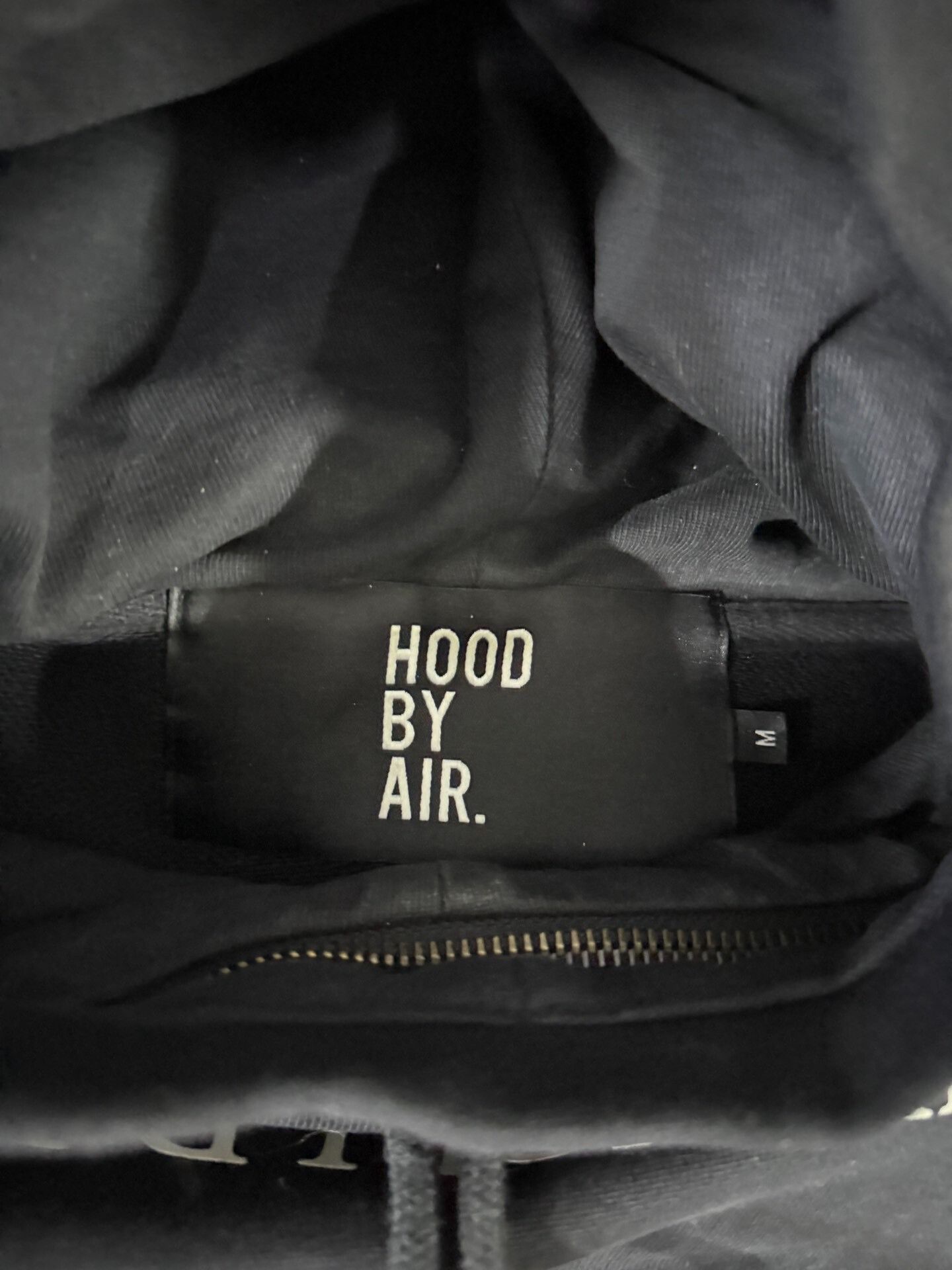 Hood By Air HoodbyAir Stylish Black Hoodie Oversized Design Size US M / EU 48-50 / 2 - 3 Thumbnail