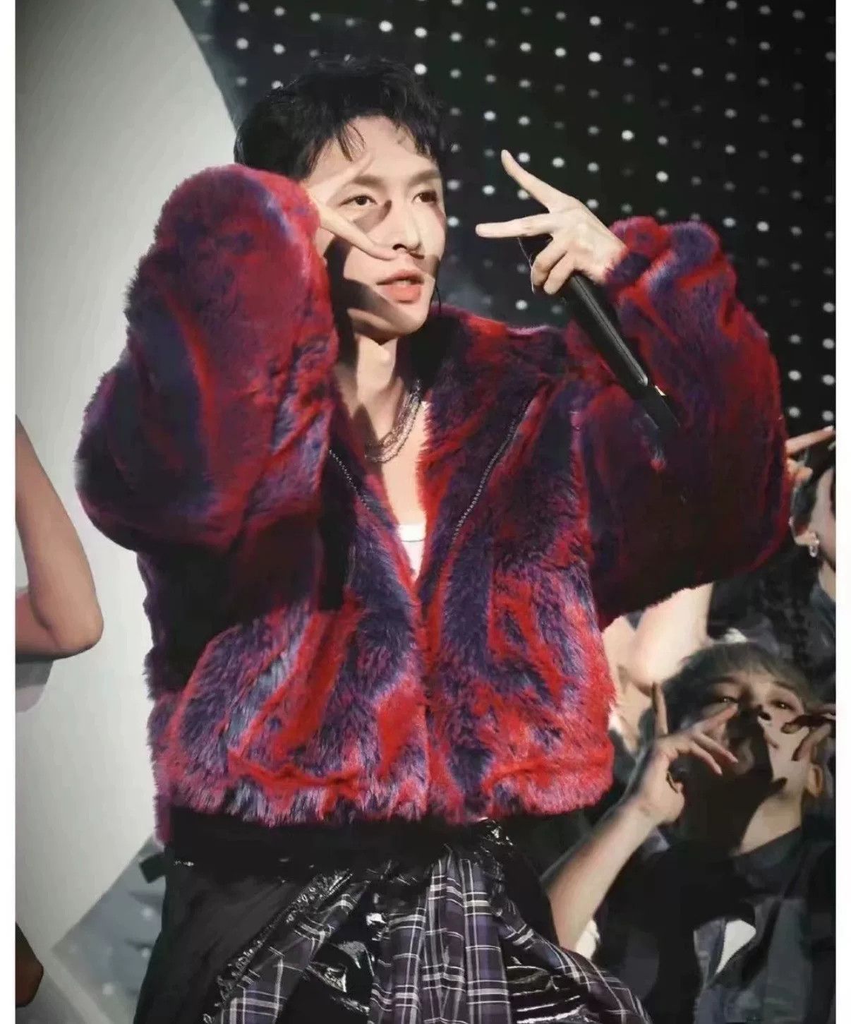 Givenchy Givenchy Purple Fur Jacket Size L / US 10 / IT 46 - 7 Thumbnail