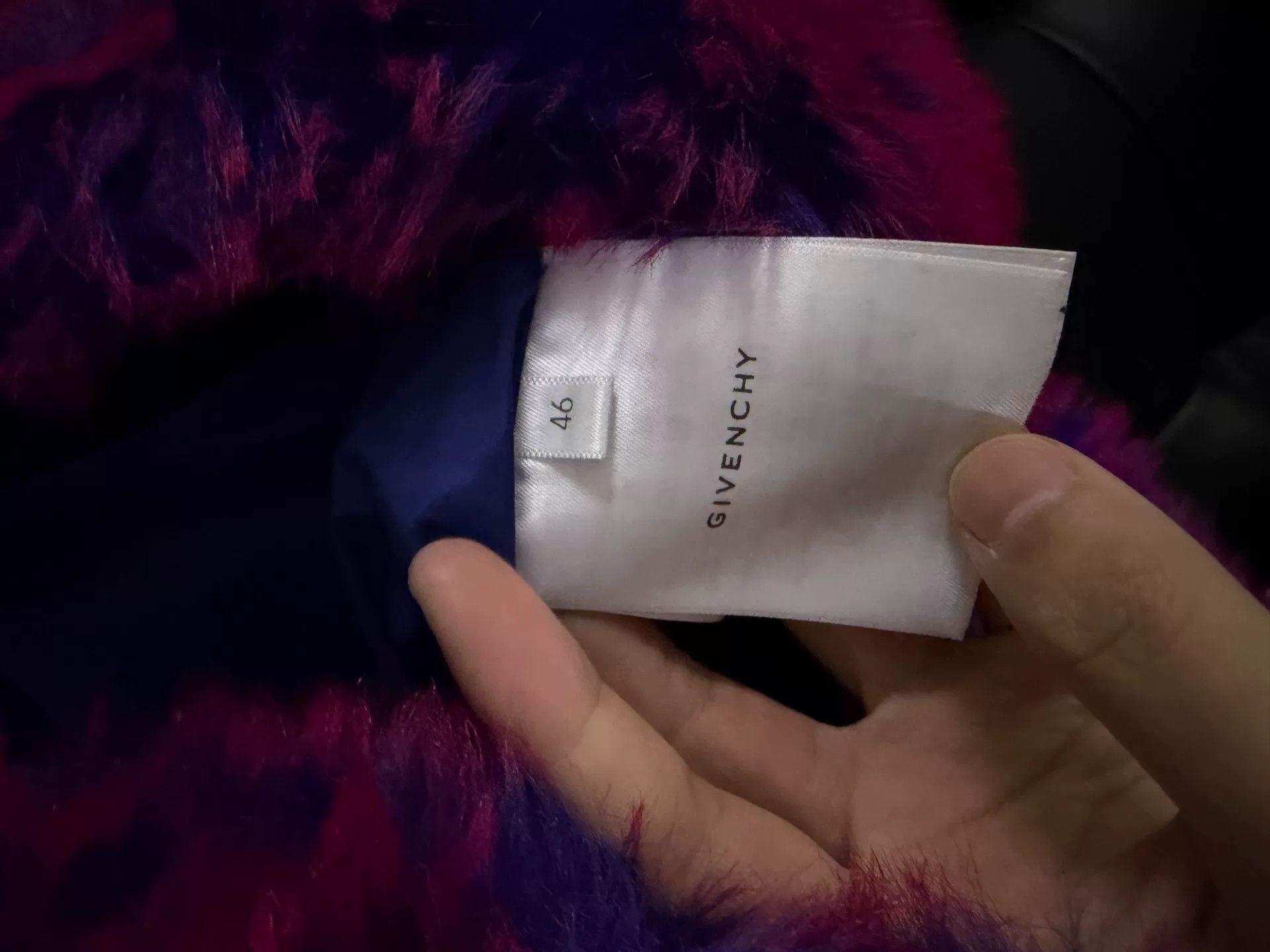 Givenchy Givenchy Purple Fur Jacket Size L / US 10 / IT 46 - 3 Thumbnail