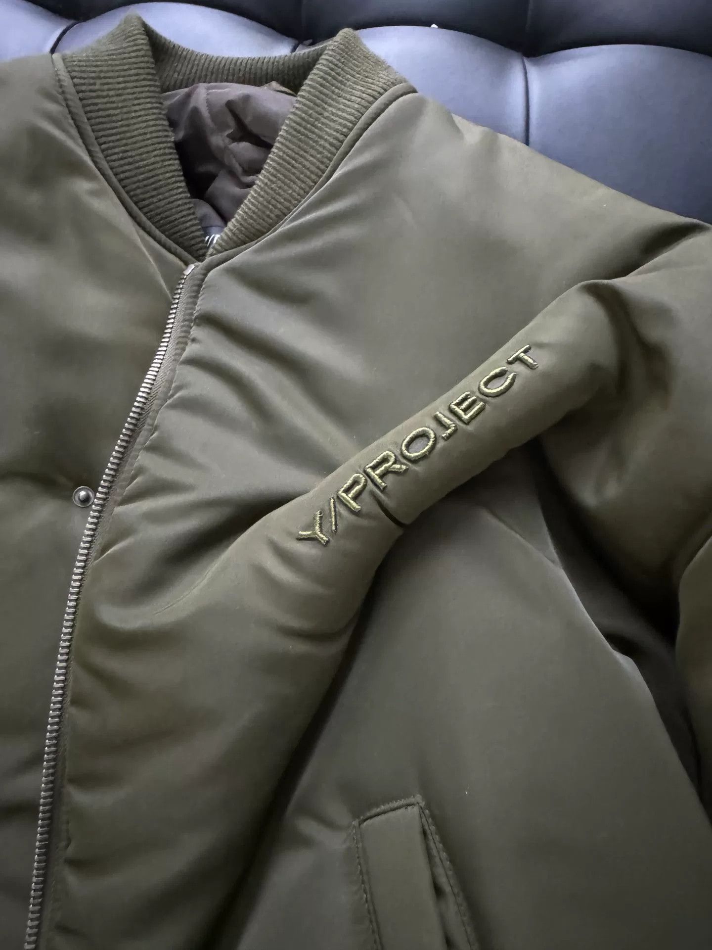 Y/Project Y/Project Olive Green Bomber Jacket Size US S / EU 44-46 / 1 - 3 Thumbnail