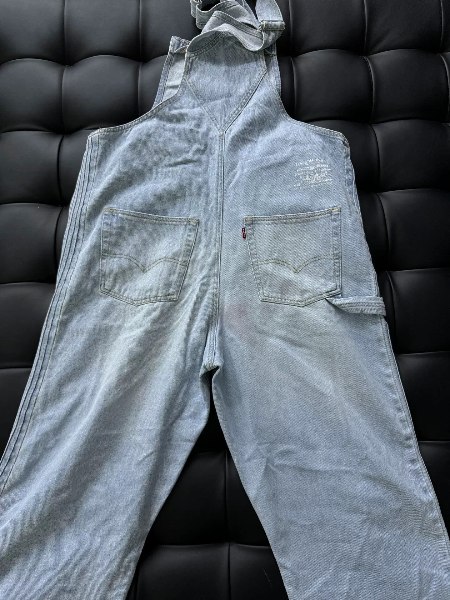 ERL ERL Denim Overalls with Distressed Detail Size US 26 / EU 42 - 3 Thumbnail