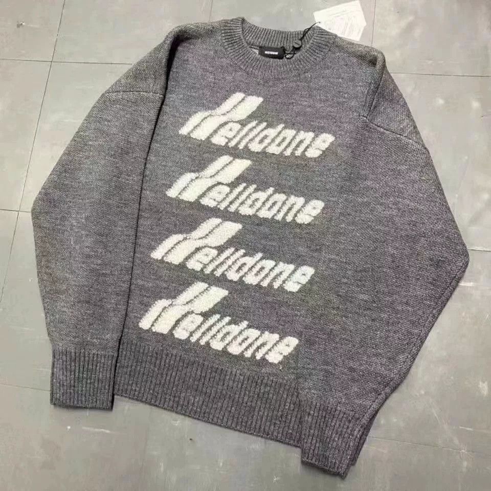 WE11DONE Welldone Graphic Knit Sweater Size US M / EU 48-50 / 2 - 5 Thumbnail