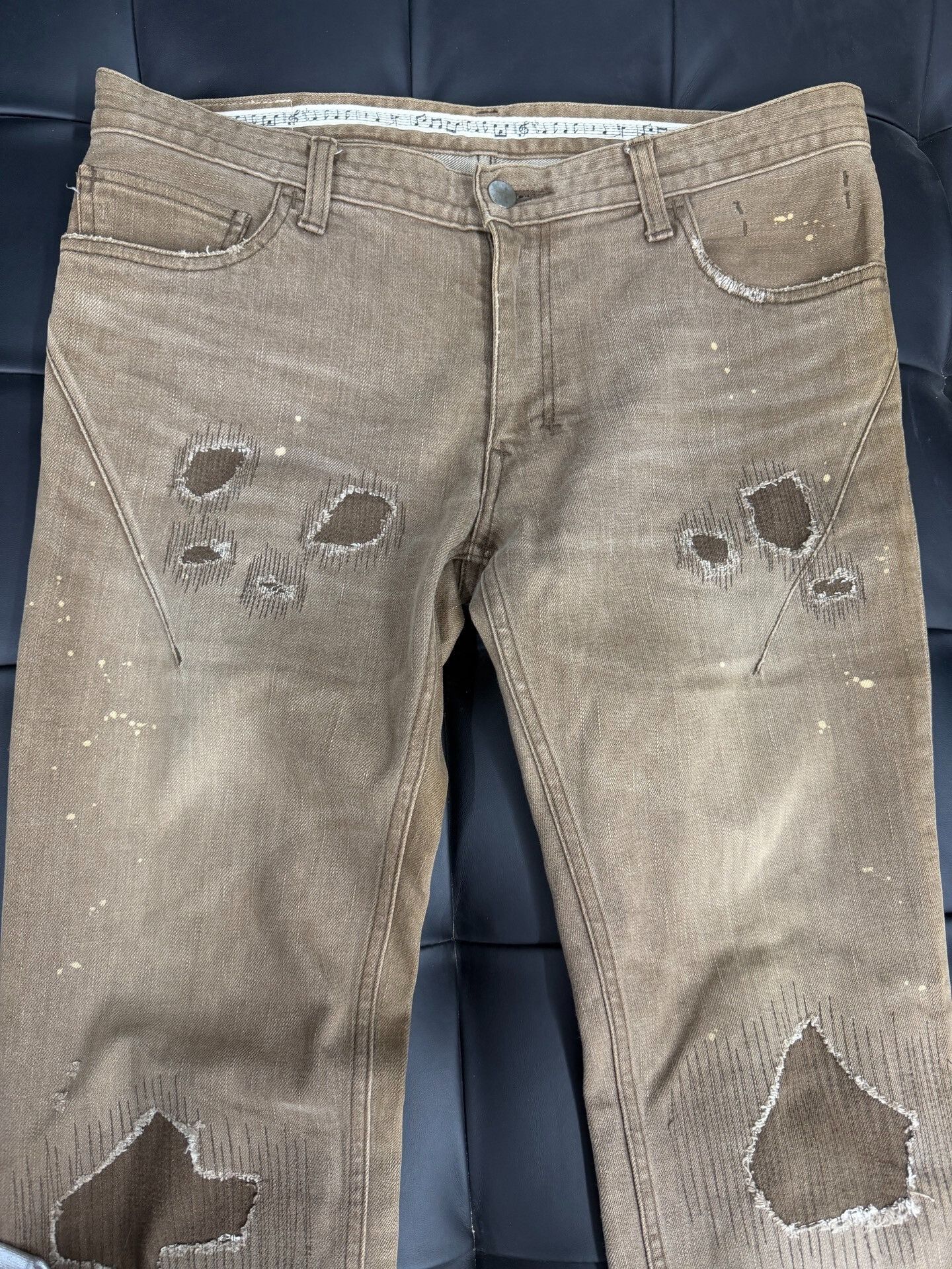 Number (N)ine Unique Number Nine Distressed Jeans Size US 32 / EU 48 - 3 Thumbnail