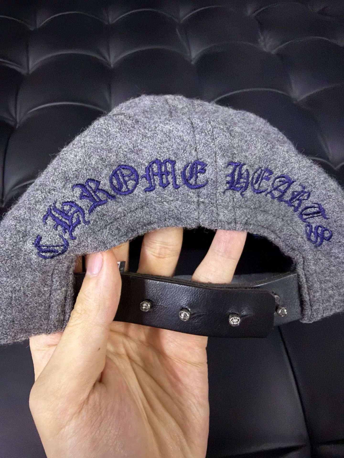 Chrome Hearts Chrome Hearts Cashmere Cross Baseball Hat Size ONE SIZE - 3 Thumbnail