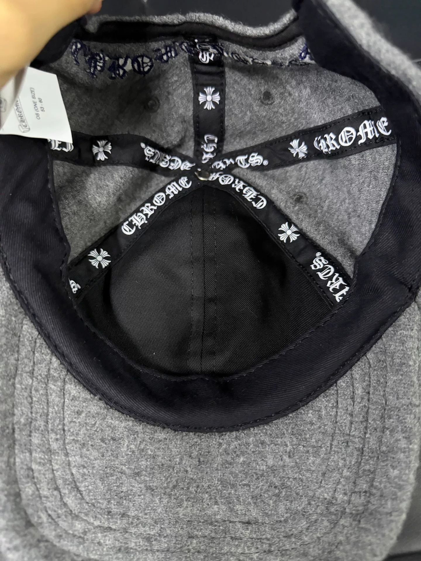 Chrome Hearts Chrome Hearts Cashmere Cross Baseball Hat Size ONE SIZE - 4 Thumbnail