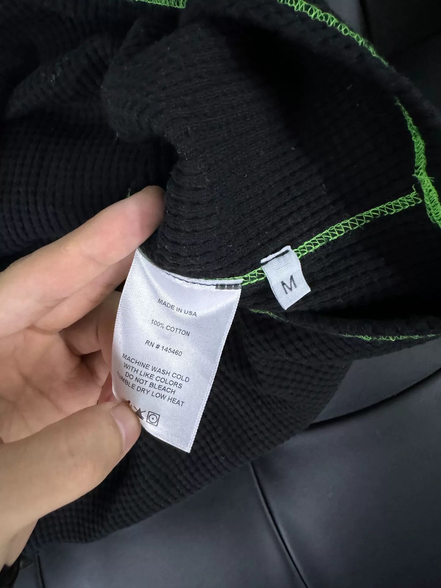 Vlone Vlone Green Choker Long Sleeve Shirt Size US M / EU 48-50 / 2 - 4 Thumbnail