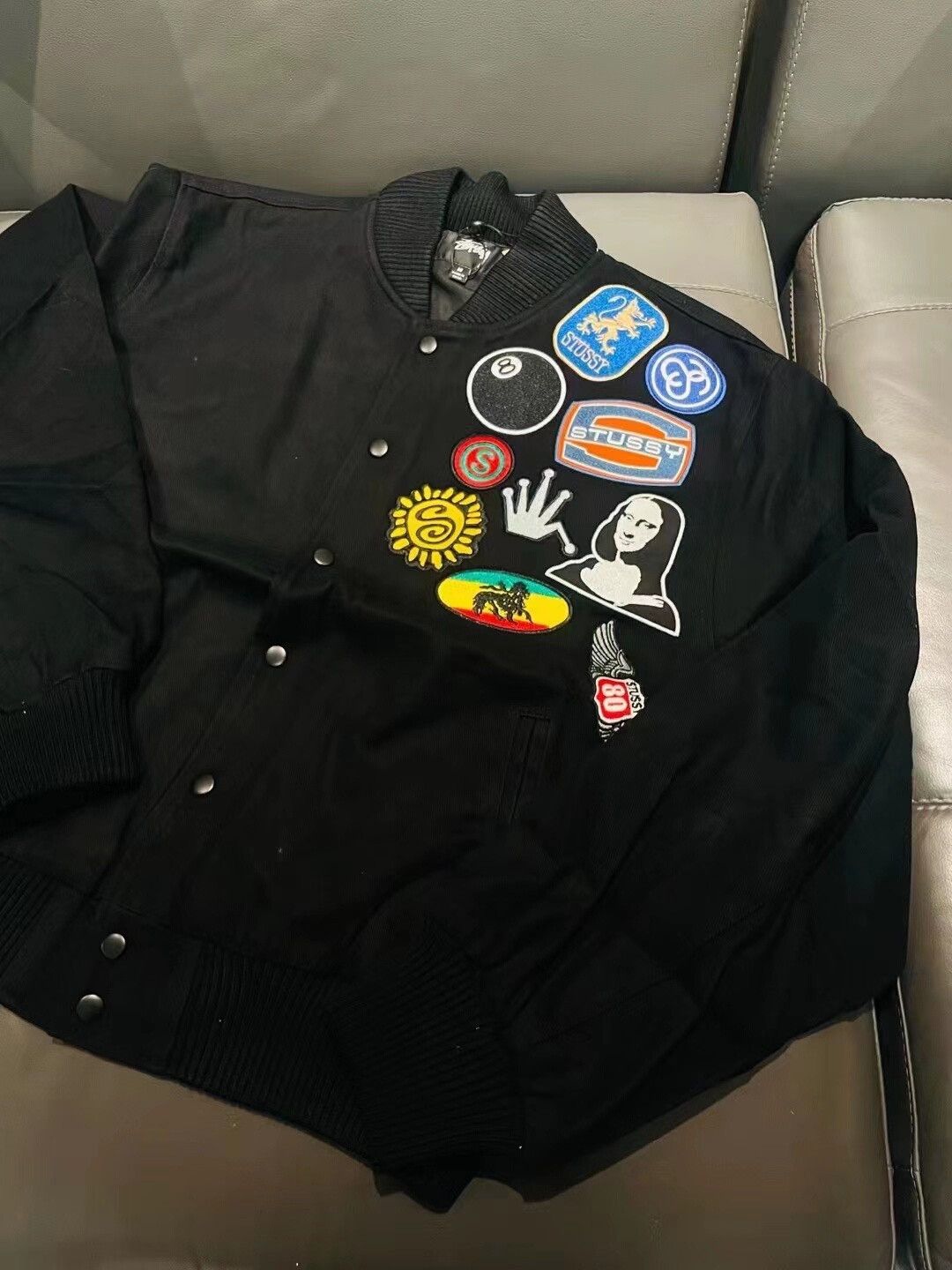 Stussy Stussy Embroidered Baseball Jacket Size US M / EU 48-50 / 2 - 2 Thumbnail
