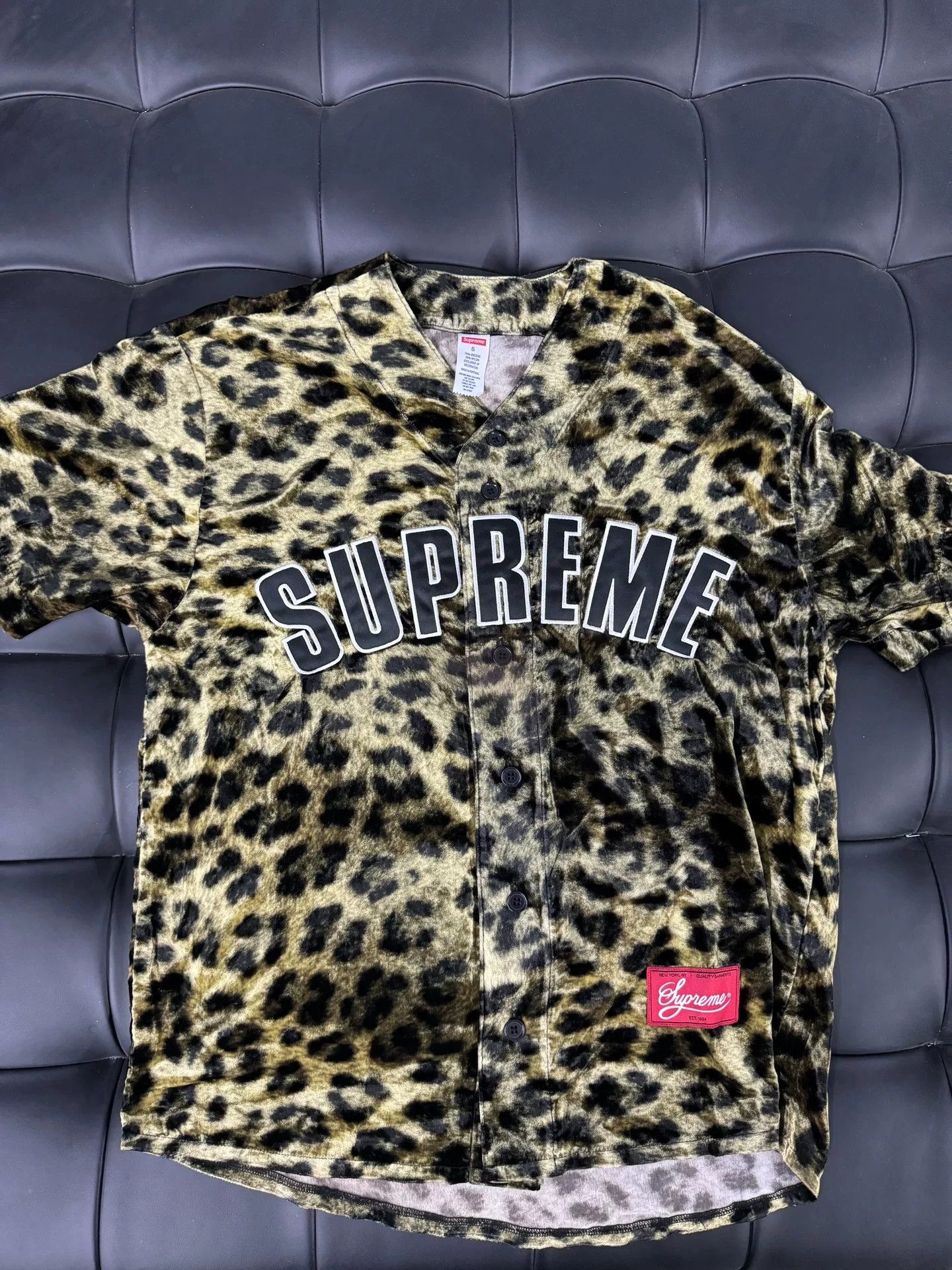 Supreme Supreme Leopard Print Short Sleeve Shirt Size US S / EU 44-46 / 1 - 2 Thumbnail