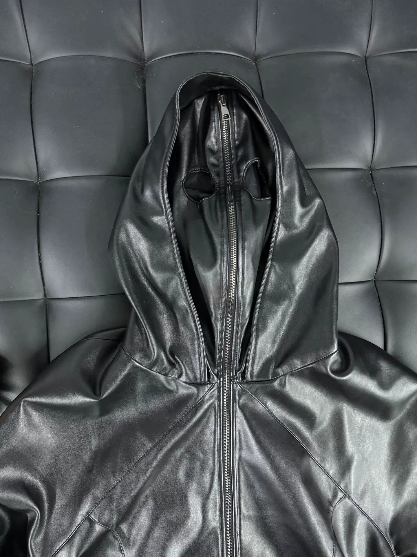 Mowalola Mowalola Leather Mask Jacket Size US L / EU 52-54 / 3 - 3 Thumbnail