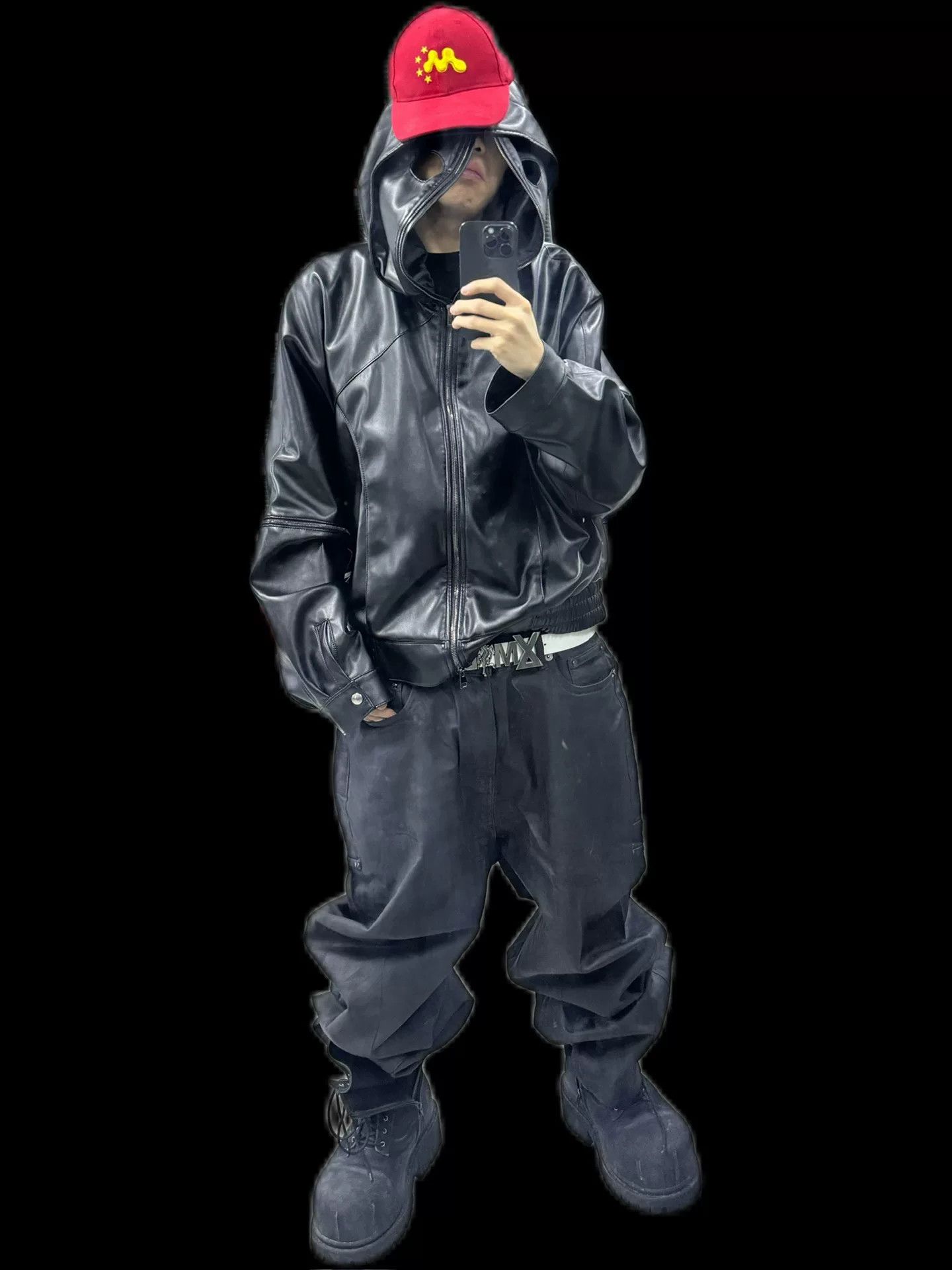 Mowalola Mowalola Leather Mask Jacket Size US L / EU 52-54 / 3 - 7 Thumbnail