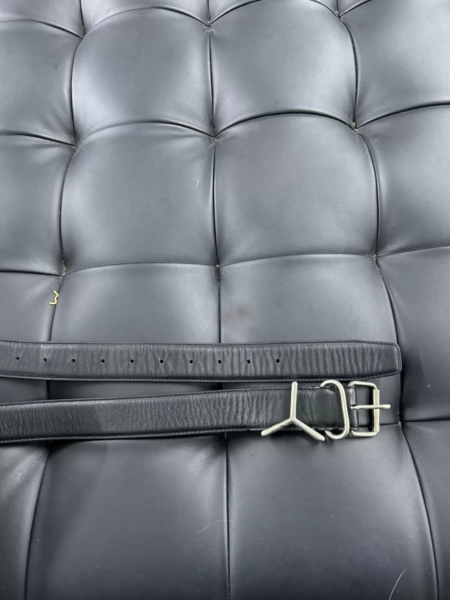 Y/Project Y/project Black Leather Belt Size ONE SIZE - 4 Thumbnail